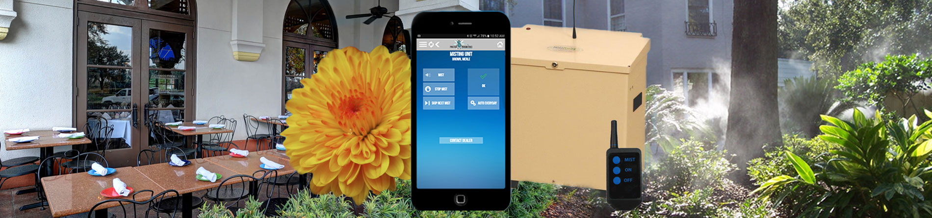Mosquito Misting Smartphone Controls